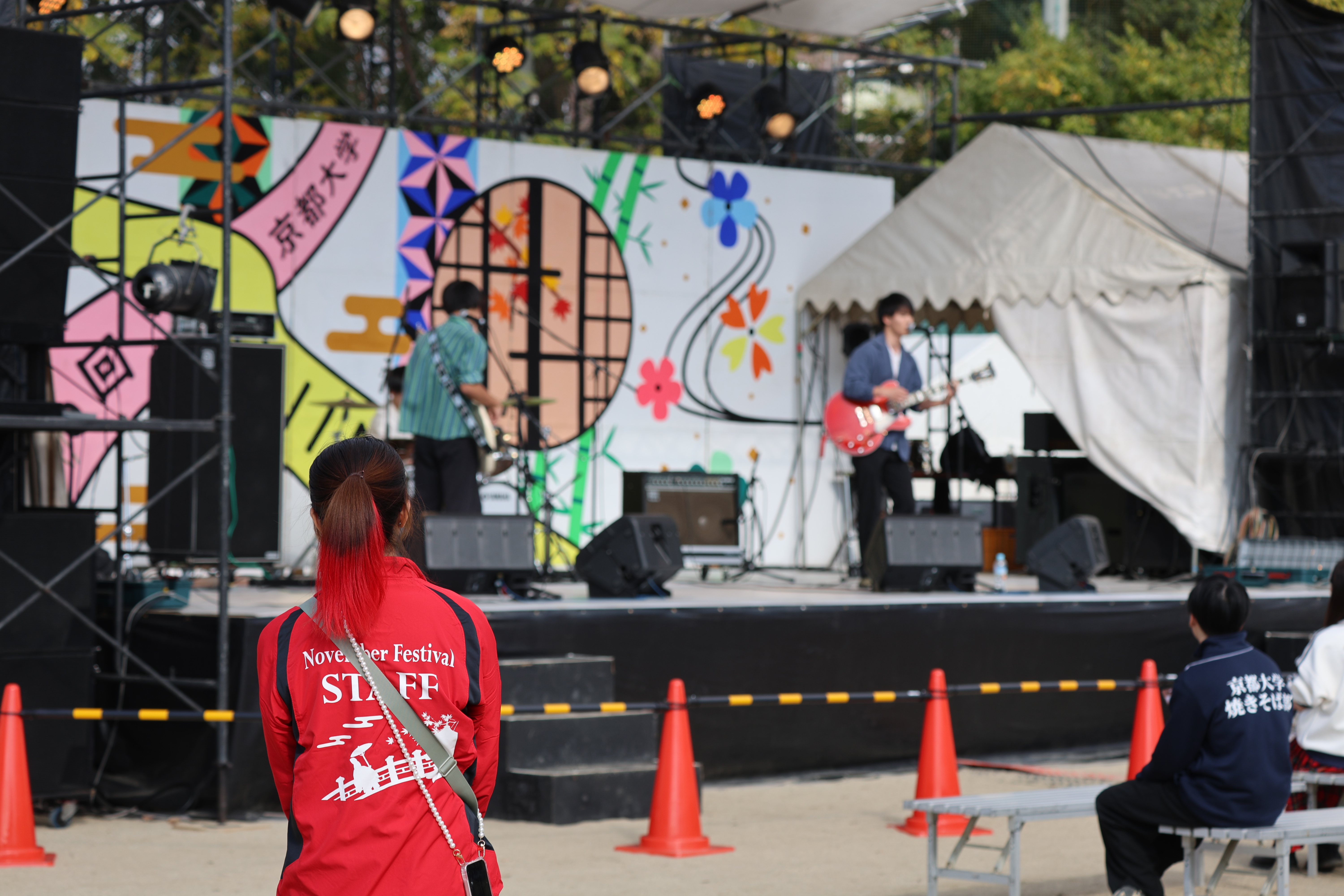 ステージ担当の写真